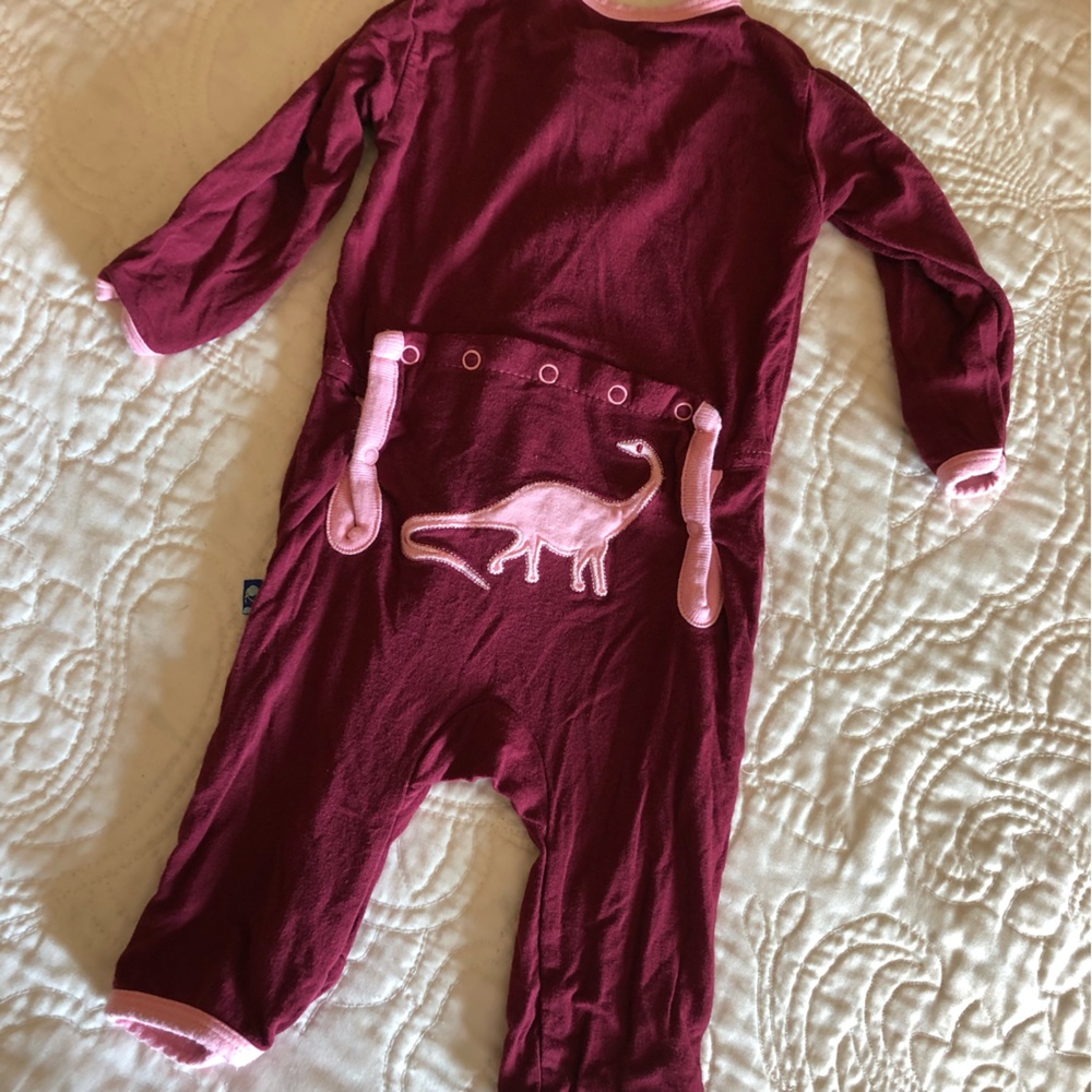 Dinosaur Booty Flap Kickee Pants Jammies